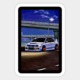 Cartoon Evo8 Sticker